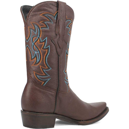Dingo Gold Rush Brown Leather Snip Toe Western Cowboy Boots (USA Men Size)
