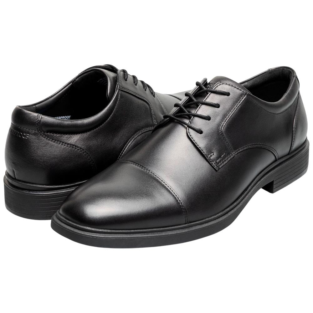 Florsheim Men's Waterproof Black Leather Cap Toe Oxford Forecast II