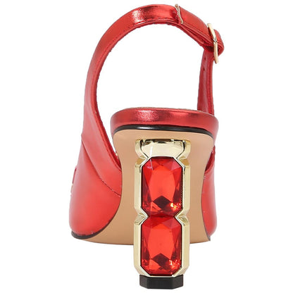 Lady Couture 3” Heel Glamour Pump in Red