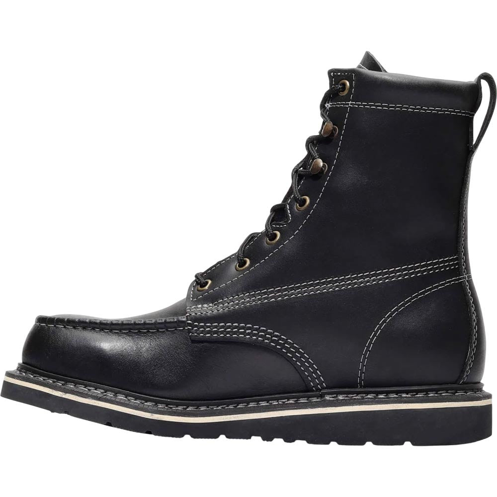 Frontier 8" Moc Toe Jet Black Bonanza Boot for Men