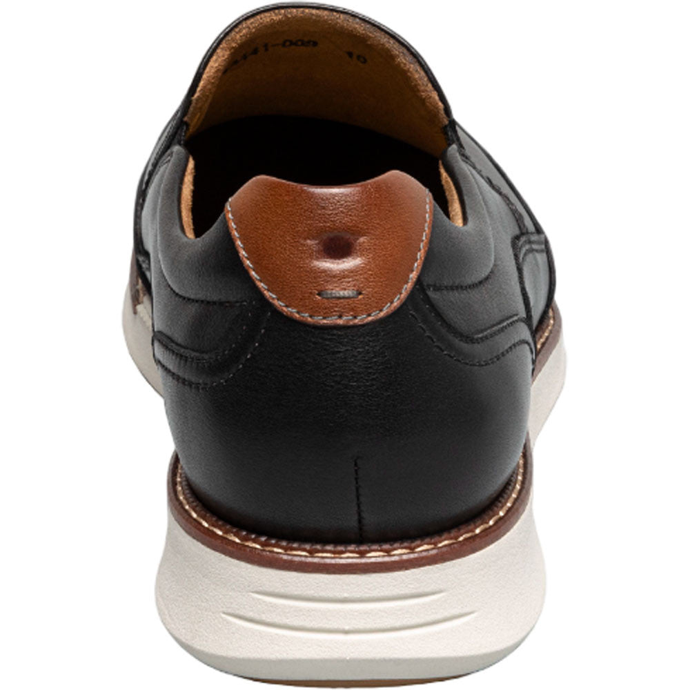Florsheim Launch Black Multi Smooth Leather Moc Toe Casual Loafers