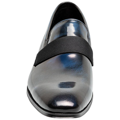 Florsheim Men's High Gloss Patent Leather Strap Navy Loafer