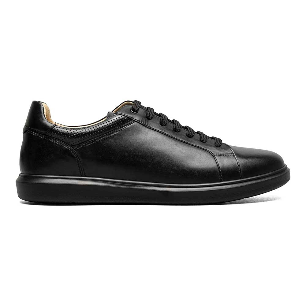 Florsheim Social Black Smooth Leather Lace to Toe Casual Sneaker (USA Men Size)