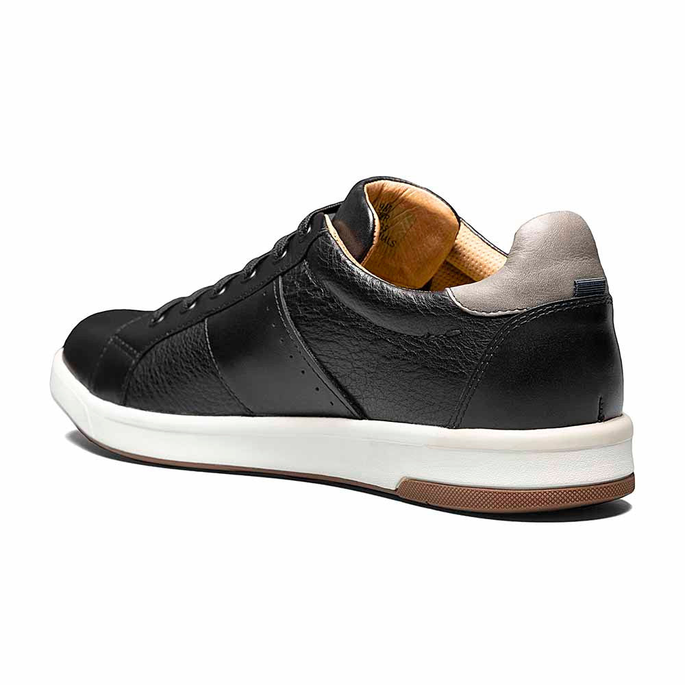 Florsheim Crossover Black Smooth Leather Lace Up Casual Sneaker (US Men Size)