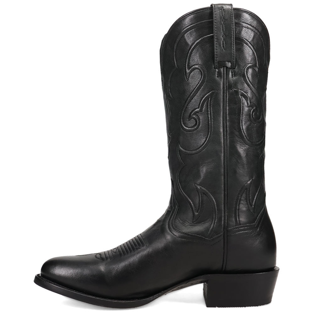 Dan Post Rio Grande Black Medium Round Toe Western Cowboy Boots