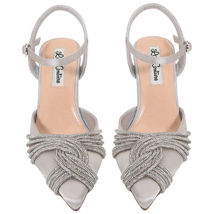 Lady Couture Fay 3.5” Pumps in Silver