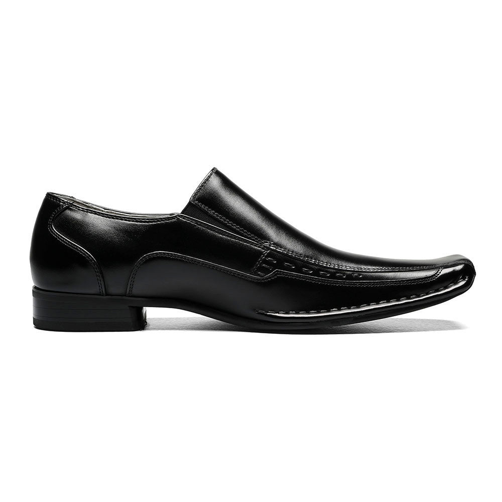 Stacy Adams Templin Black Bike Toe Slip-On Loafers