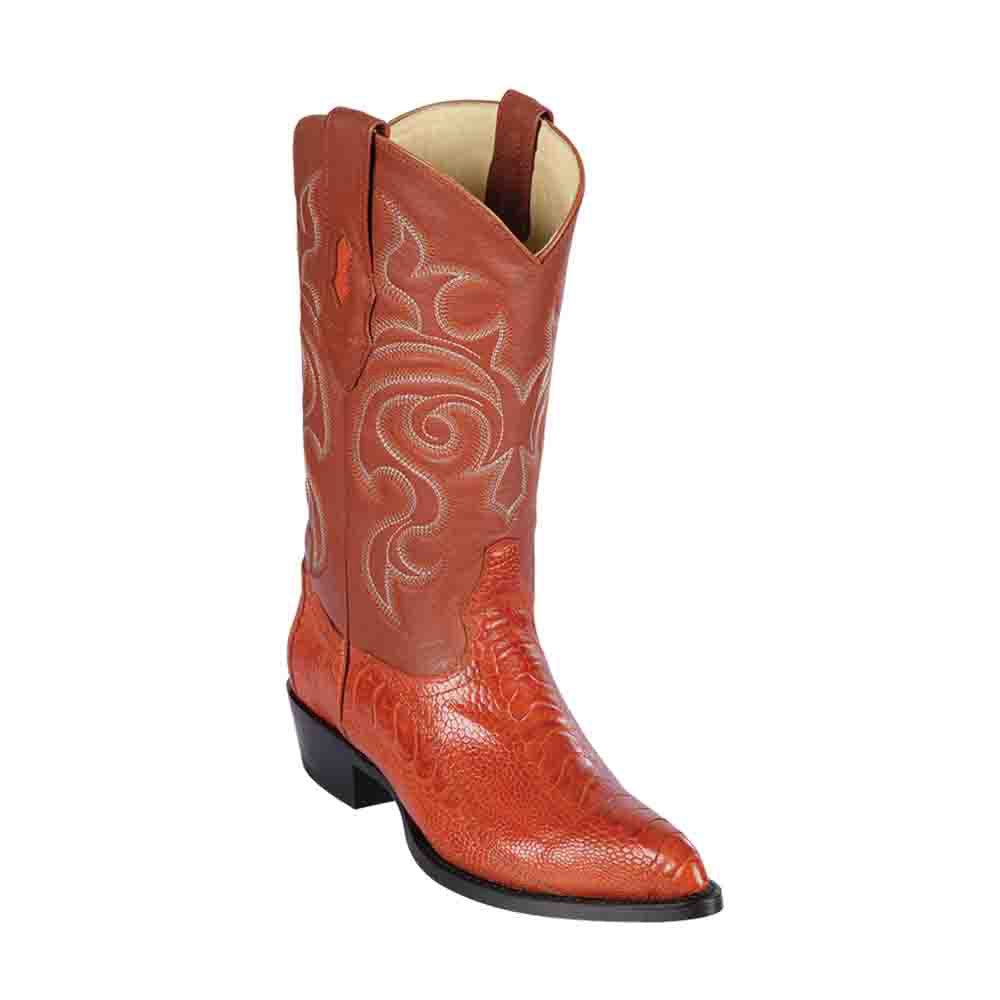 Los Altos Cognac J - Toe Genuine Ostrich Leg - shoeclassix.com