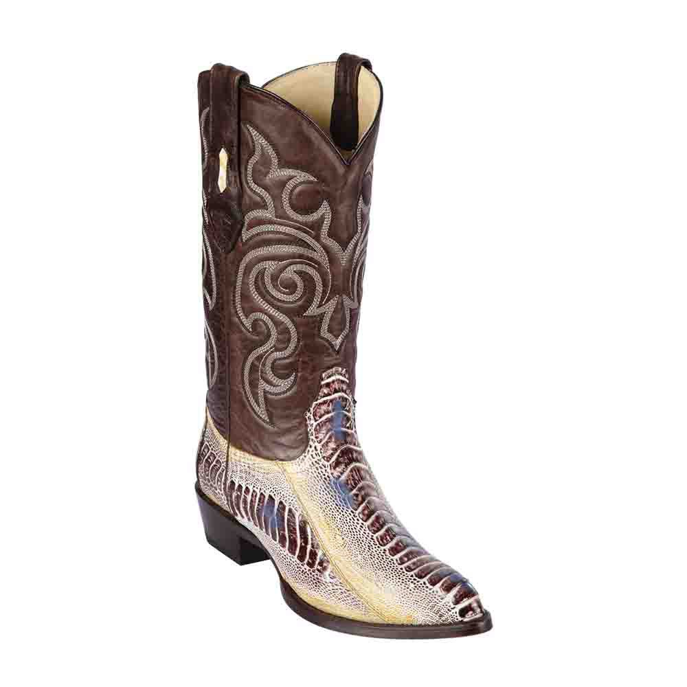 Los Altos Men's Natural Ostrich Leg Boots - shoeclassix.com
