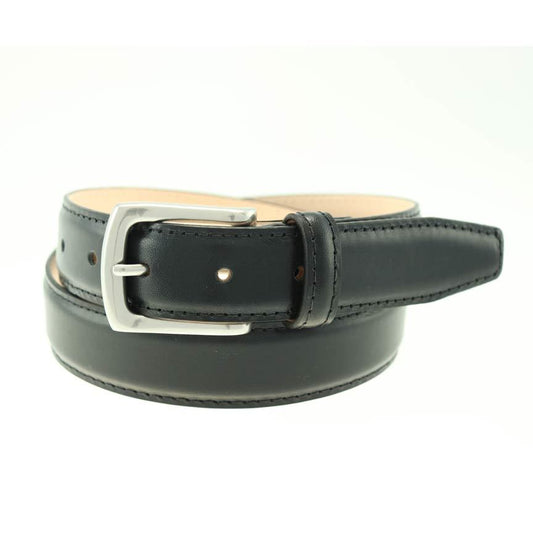 T.B. Phleps Torrence Black Deerskin Leather Men’s Dress Belt